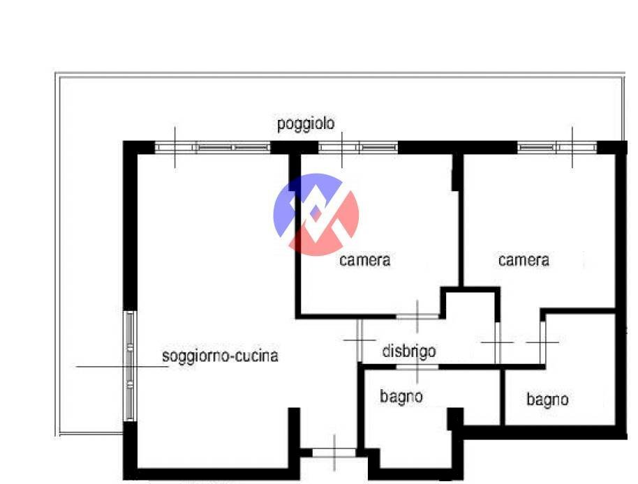 Foto 22 - Three-room apartment streda del cuch
 
2, Canazei - floor plans 1