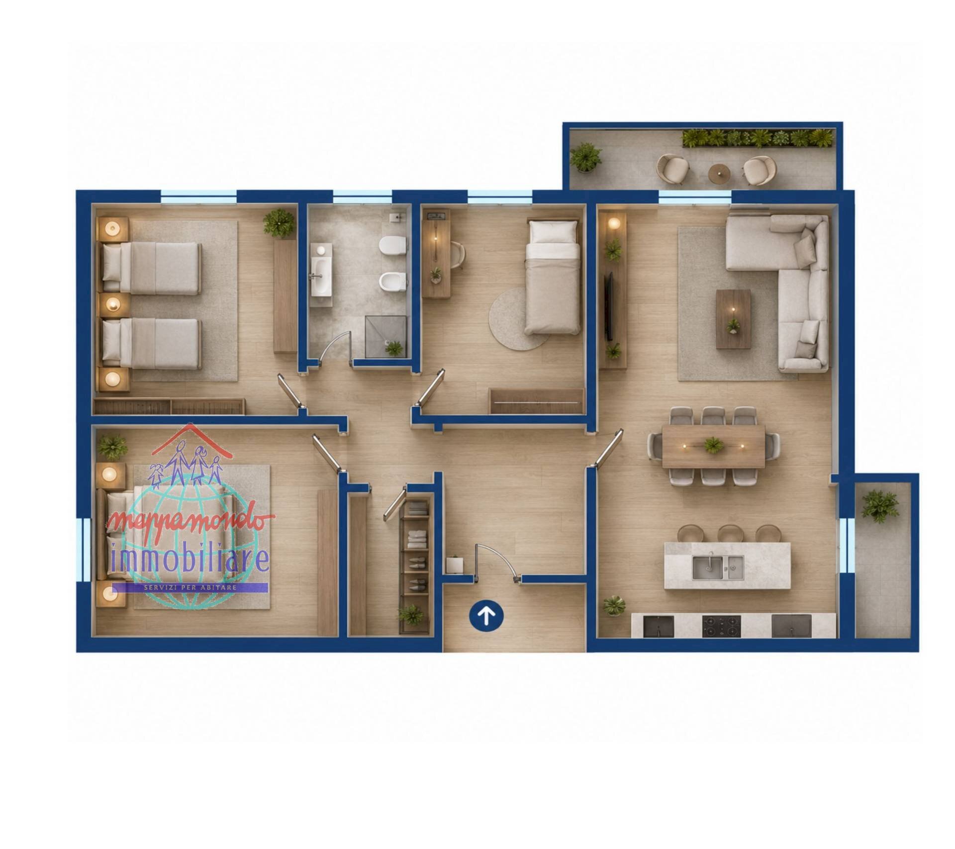 Foto 29 - Apartment VIA LAZIO
 
1, Cento - floor plans 1