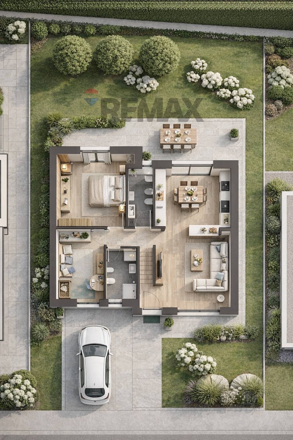 Pianta 3D - Appartamento Mesenzana - planimetria 1