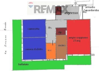 Pianta 2D - Four-room apartment via Vittorio emanuele
 
188, Letojanni - photo 15