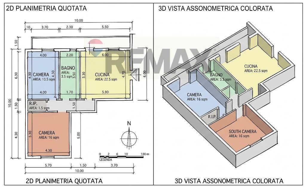 Pianta 2D - Three-room apartment Via RINALDO LOI
 
1, Carbonia - floor plans 1