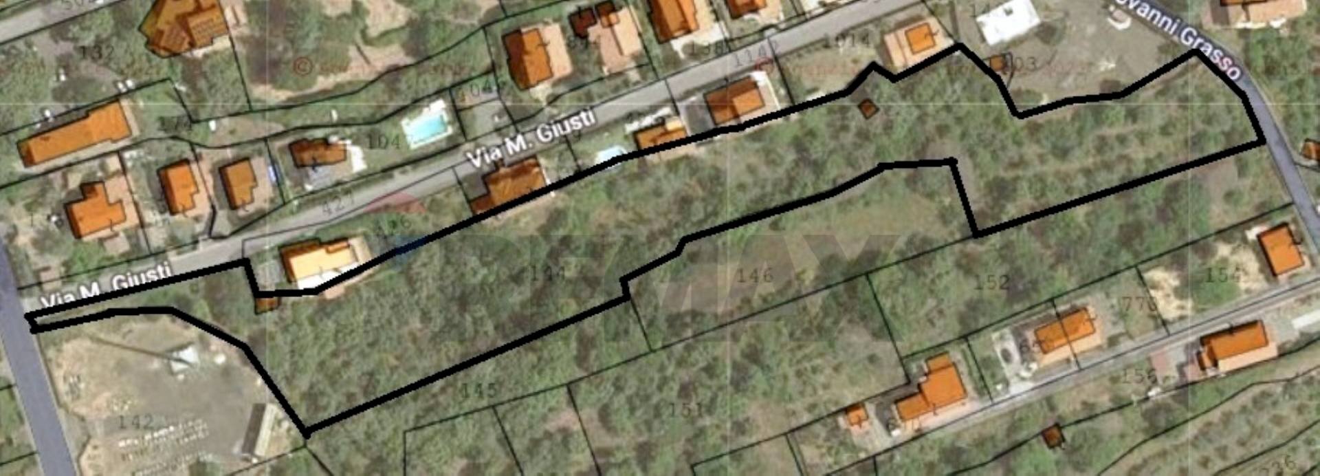 Posizione della mappa - Terreno agricolo Via M. Giusti
10, Pedara - foto 3