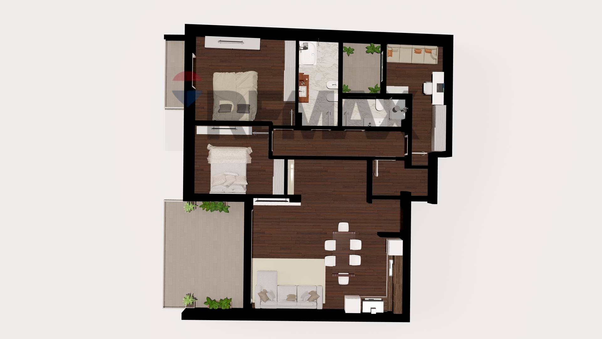 Pianta 2D - Apartment Via parigi, Pozzallo - floor plans 1