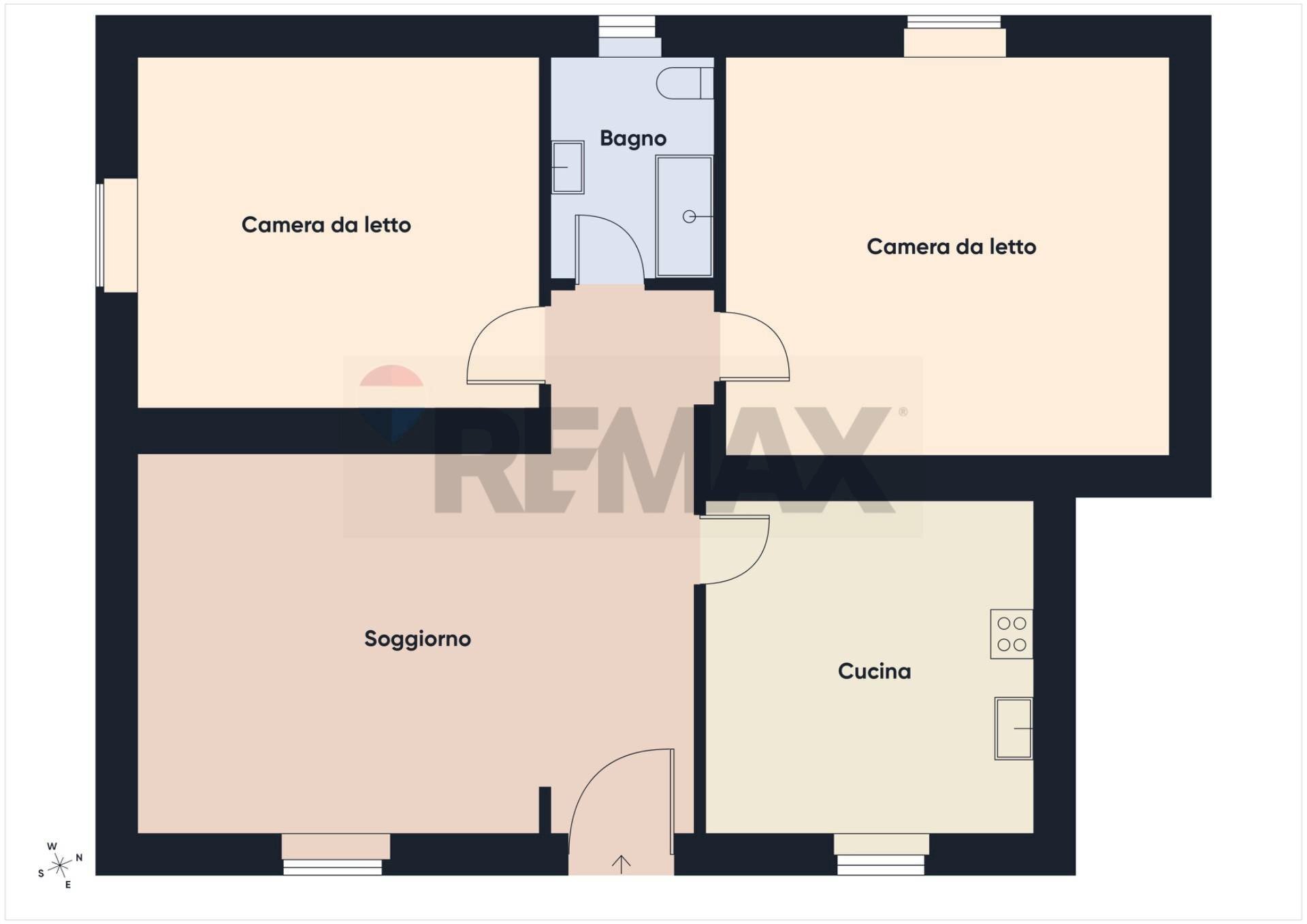 Pianta 2D - Appartamento via felice bernabei
 
5, Formello - planimetria 1