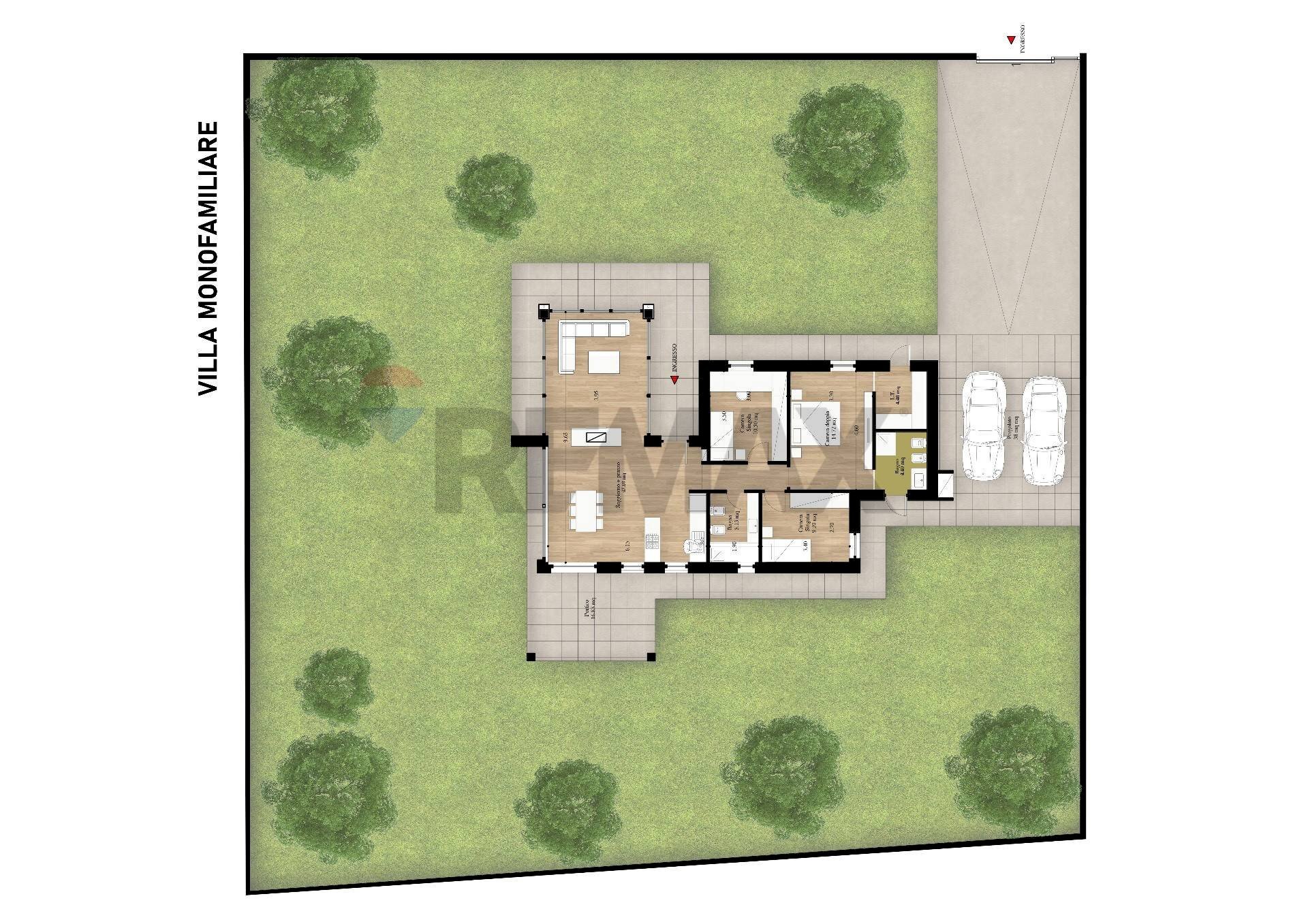 Pianta 2D - Villa Formello - planimetria 1