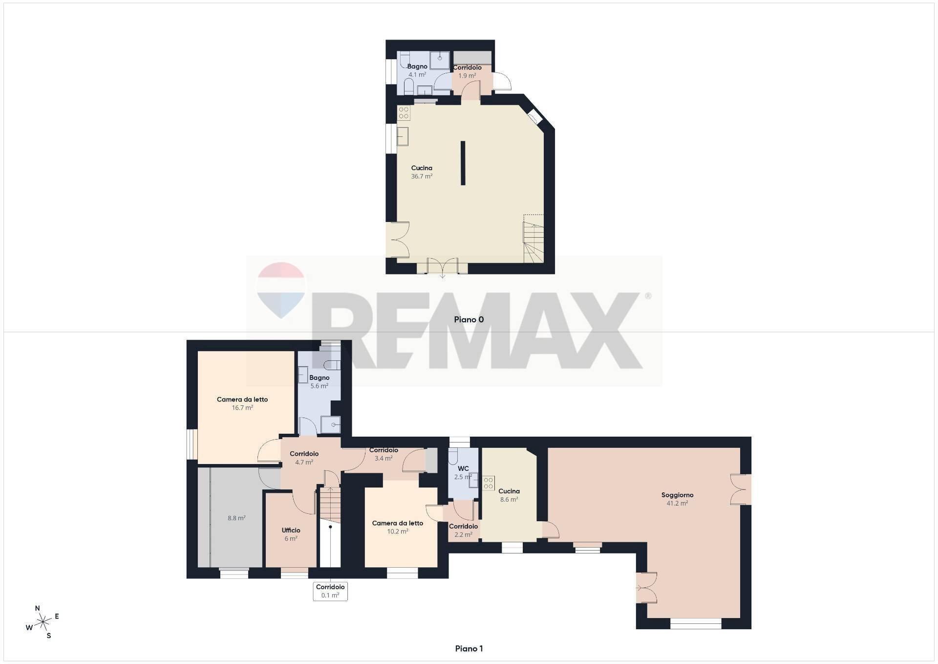 Pianta 2D - Villa Via formellese nord
 
8700, Formello - floor plans 1