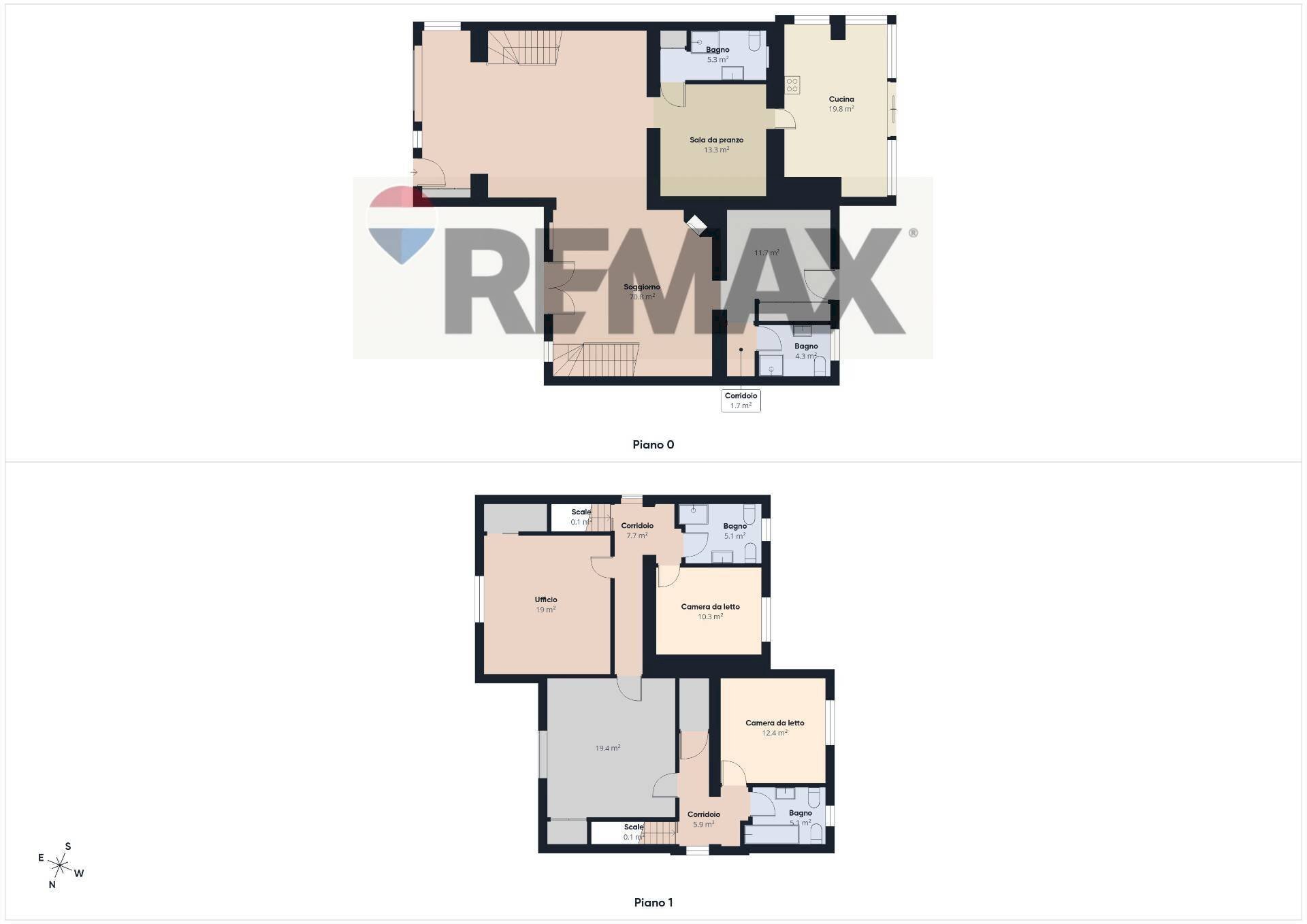 Pianta 2D - Villa Via Giovanni Battista Pergolesi, Nepi - floor plans 1