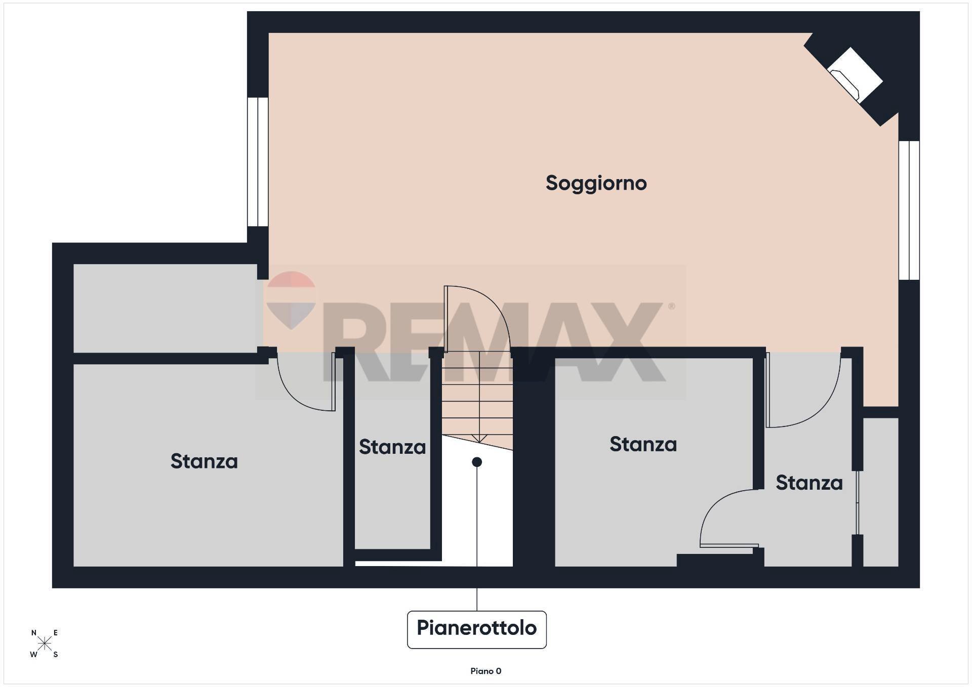 Pianta 2D - Villa a Schiera Roma - planimetria 1
