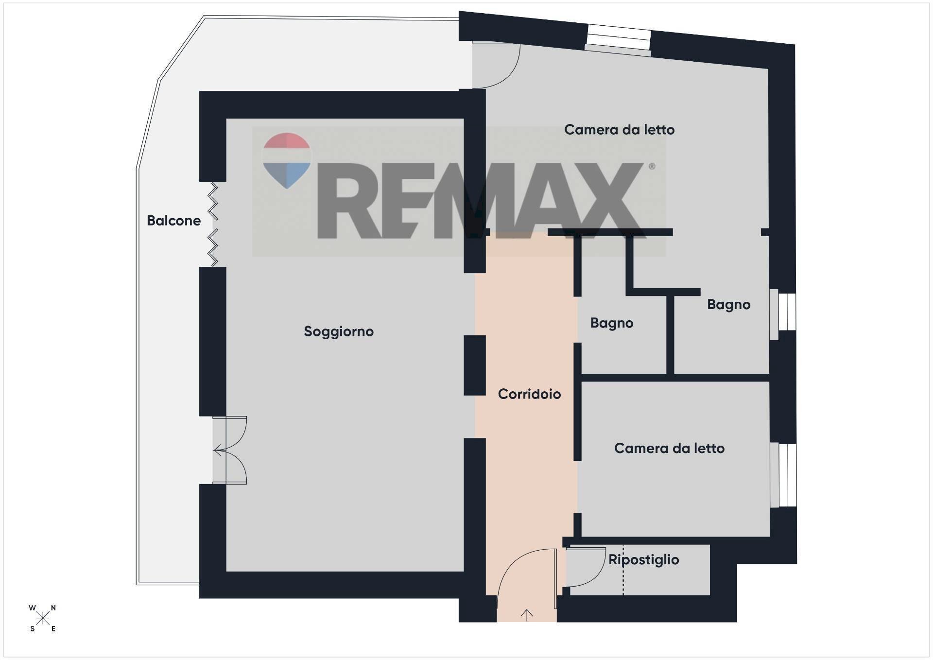 Pianta 2D - Three-room apartment Via Risorgimento
 
28, Sacrofano - floor plans 1