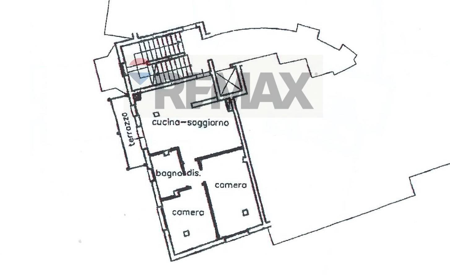 Pianta 2D - Trilocale Viale XXIV Maggio
 
48, Conegliano - planimetria 1
