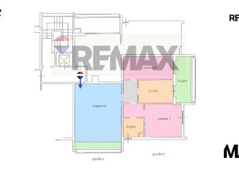 Pianta 2D - Three-room apartment Residenza Lago, Basiglio - photo 27