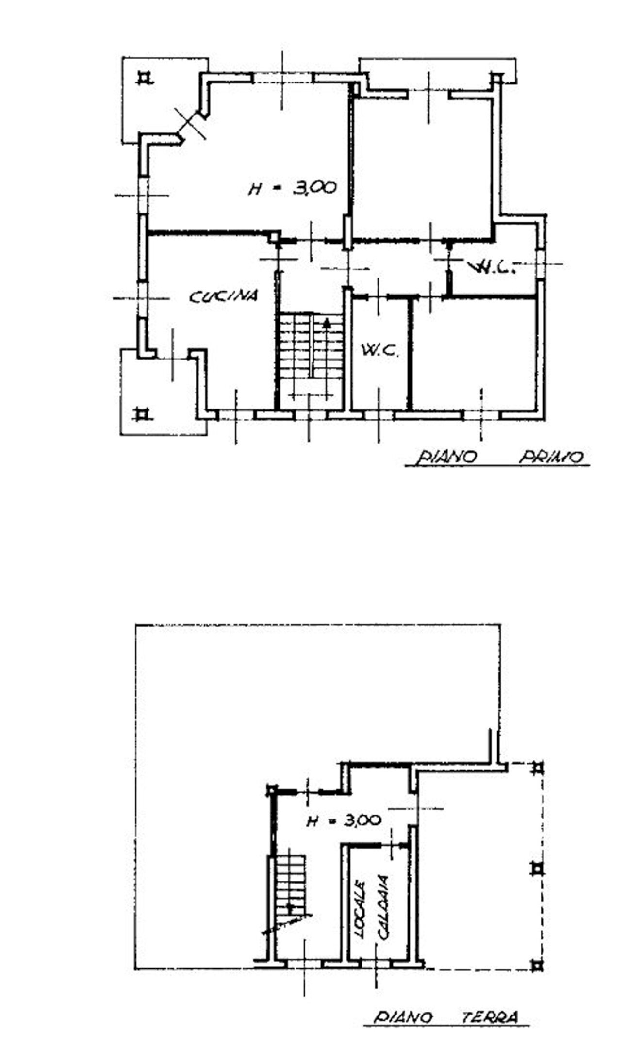 planimetria - Villa Piave, Colle Brianza - floor plans 1
