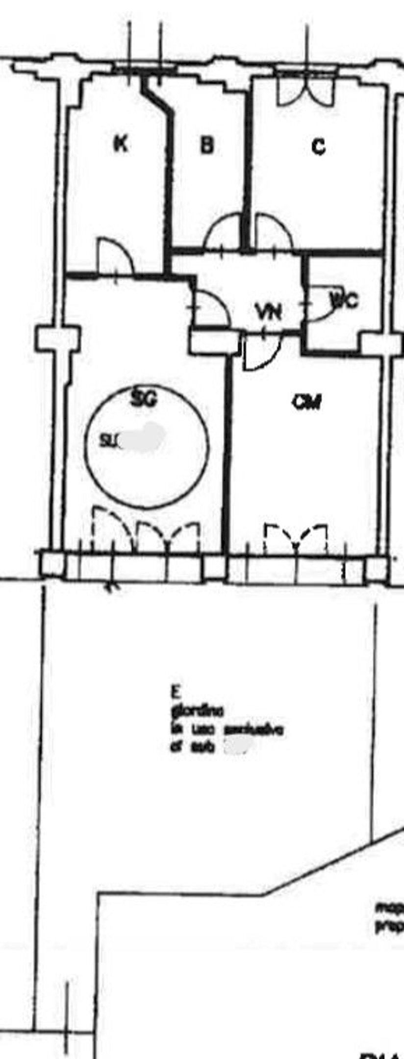 planimetria - Three-room apartment Nazario Sauro
 
21, Cremella - floor plans 1