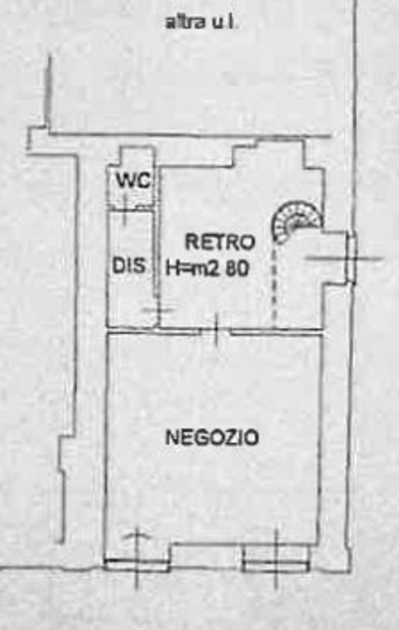 planimetria - Commercial Premises Crocifisso
 
7, Galbiate - floor plans 1