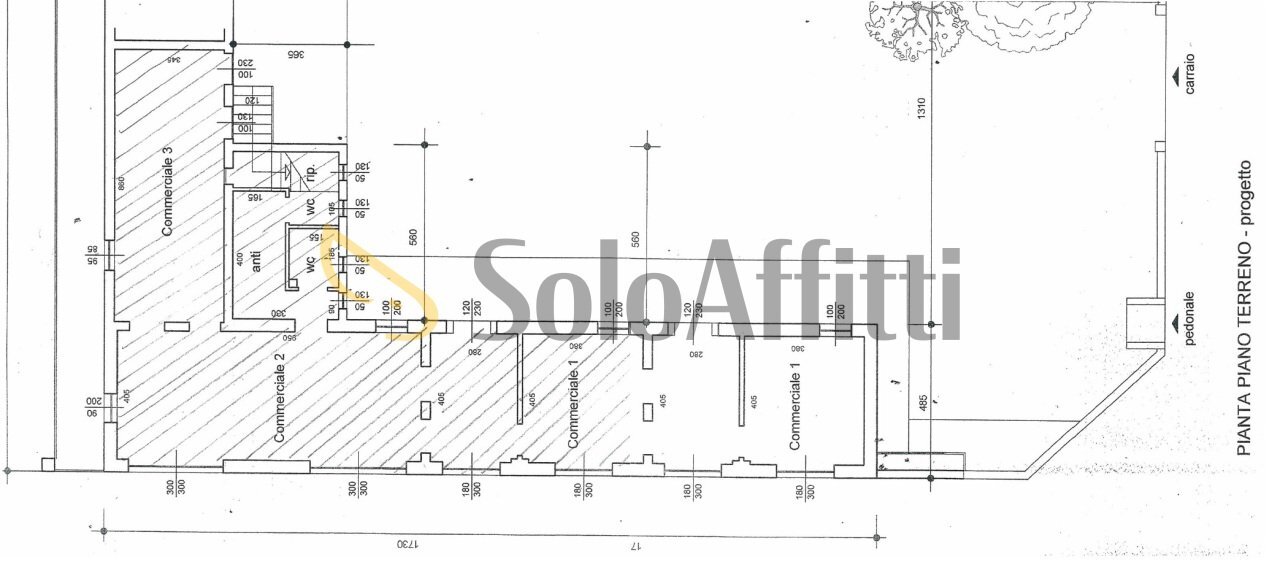 Planimetria - Locale Commerciale Gallarate - planimetria 1