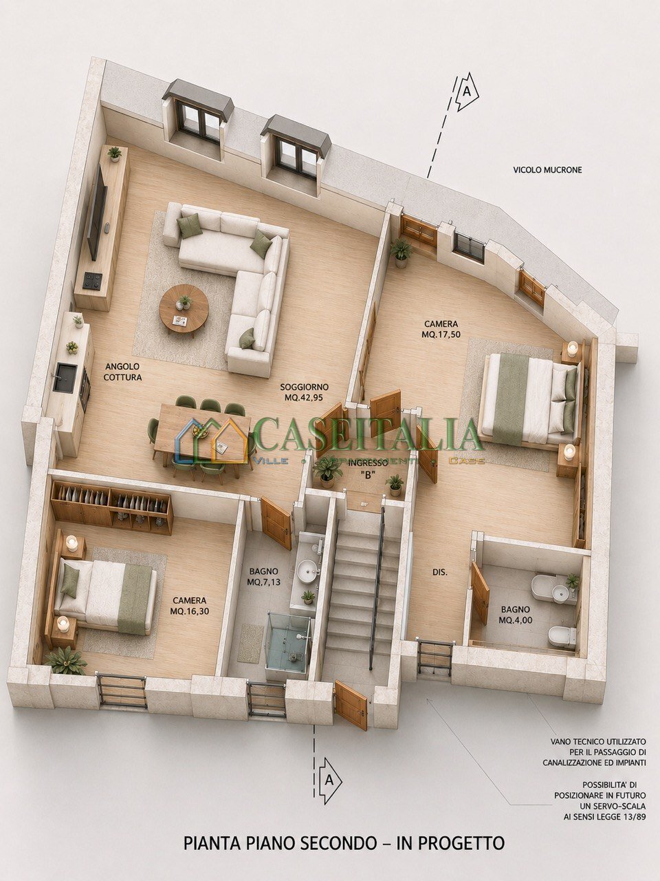 RENDER PROGETTO - Townhouse Vicolo Mucrone 8, Rivoli - photo 3