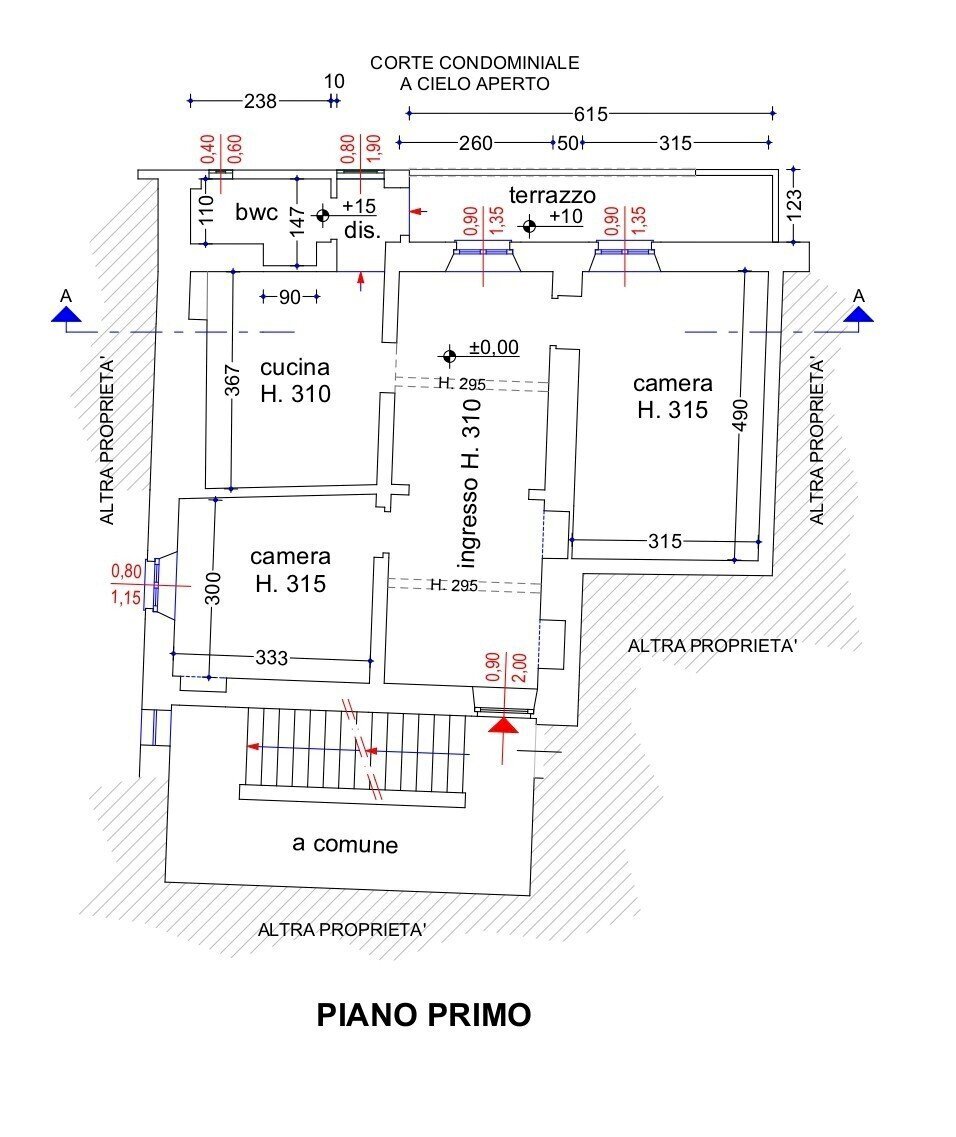 Planimetria - Appartamento Via San Vincenzo, Prato - planimetria 1