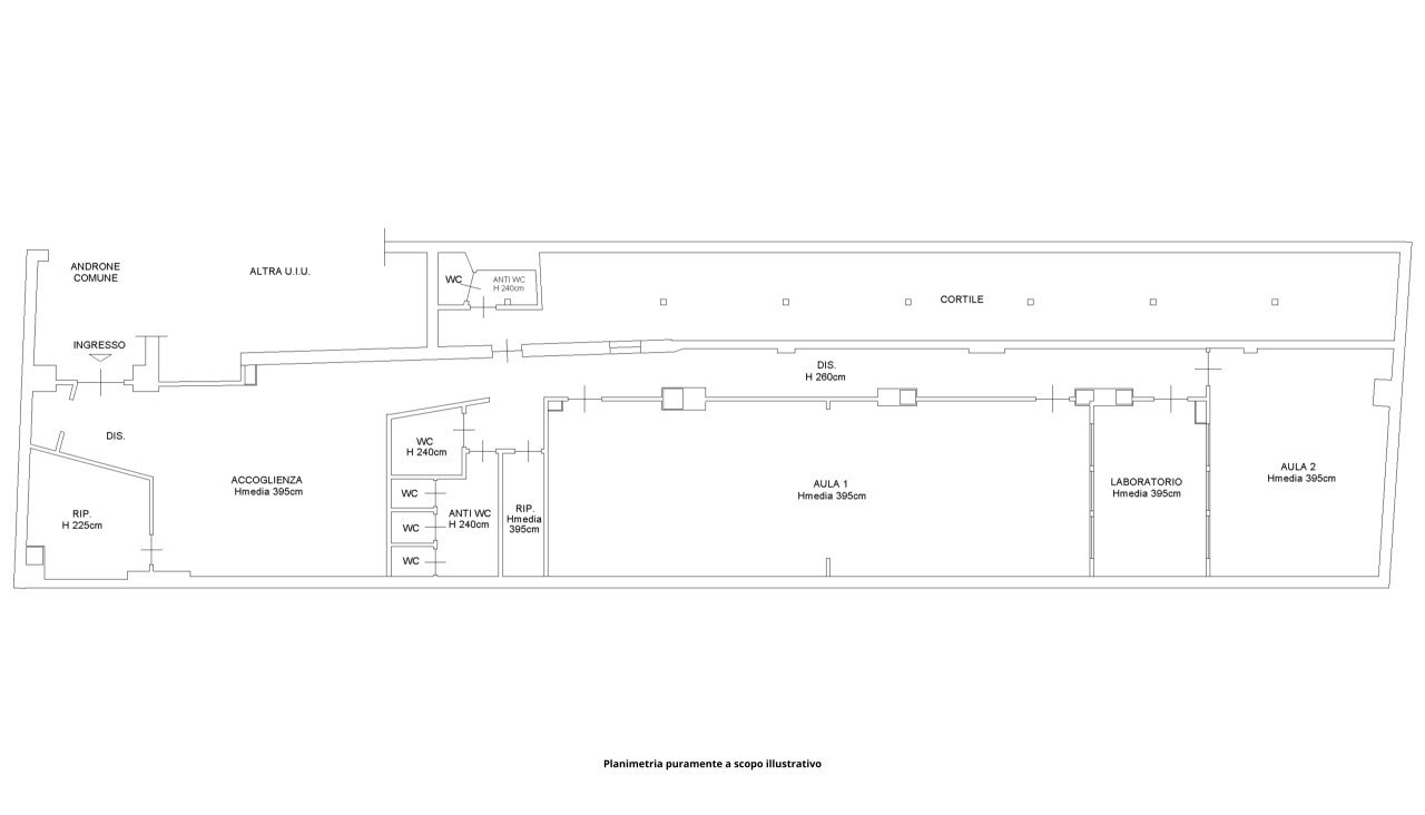 Planimetria Locale Commerciale - Labicana 29 - Vel - Commercial Premises Roma - floor plans 1