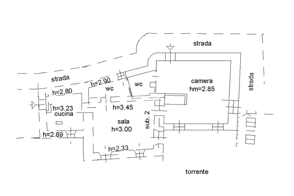 Quadrilocale Località Sanguineto case sparse, Chiavari - planimetria 1