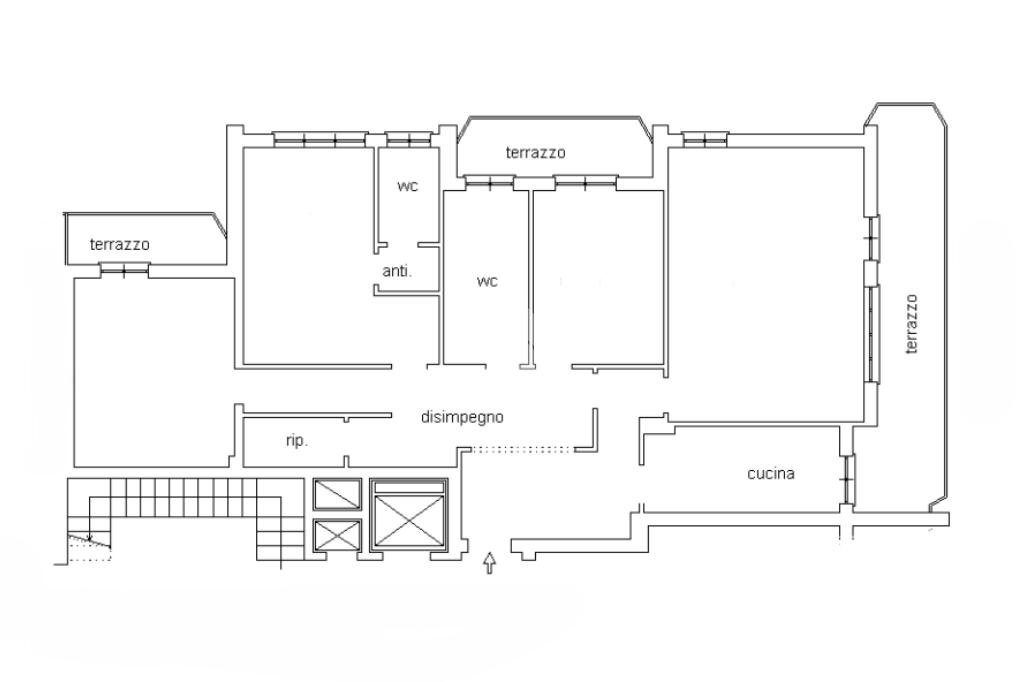 Appartamento Corso genova, Chiavari - planimetria 1