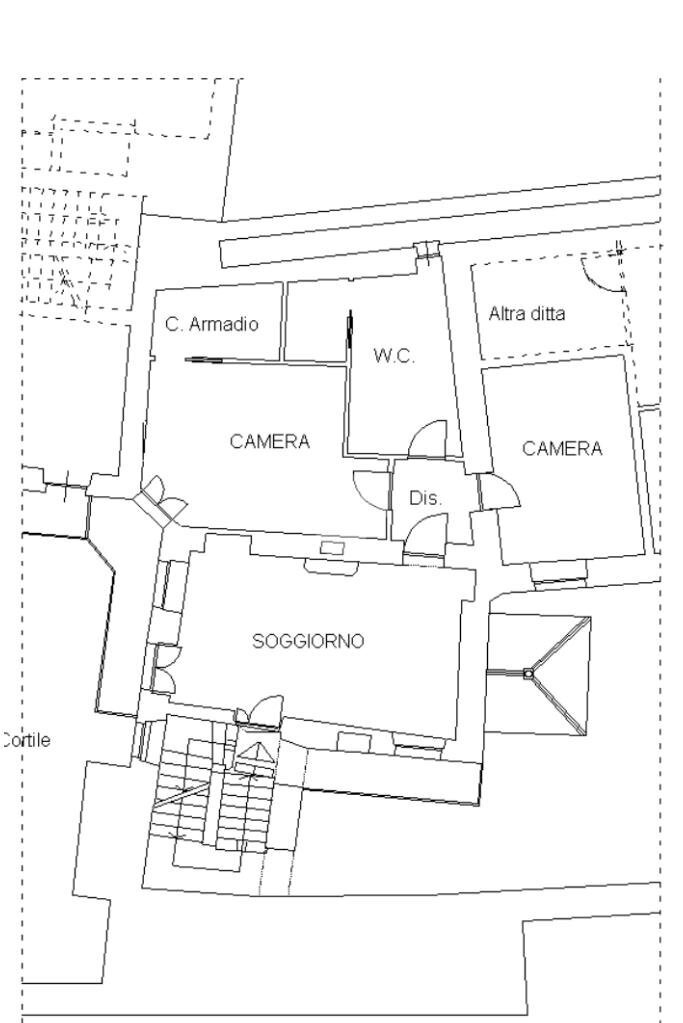 Trilocale Via del Pino, Pinerolo - planimetria 1
