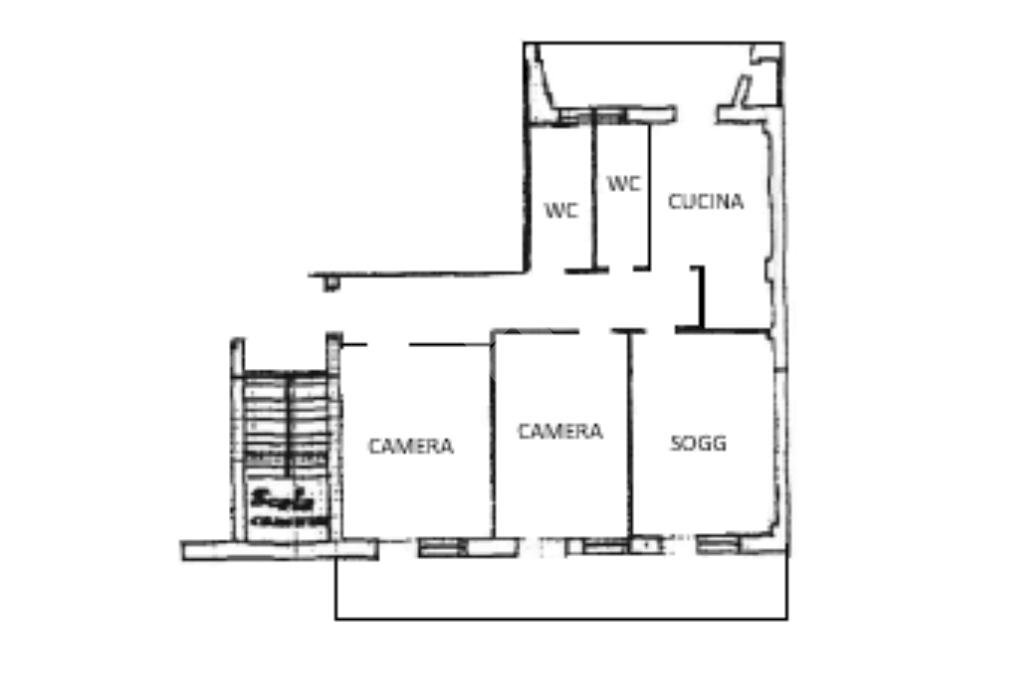 Four-room apartment Corso vercelli, Ivrea - floor plans 1