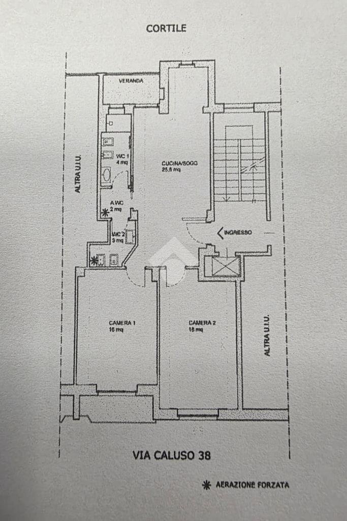 Trilocale Via Caluso, Rivoli - planimetria 1