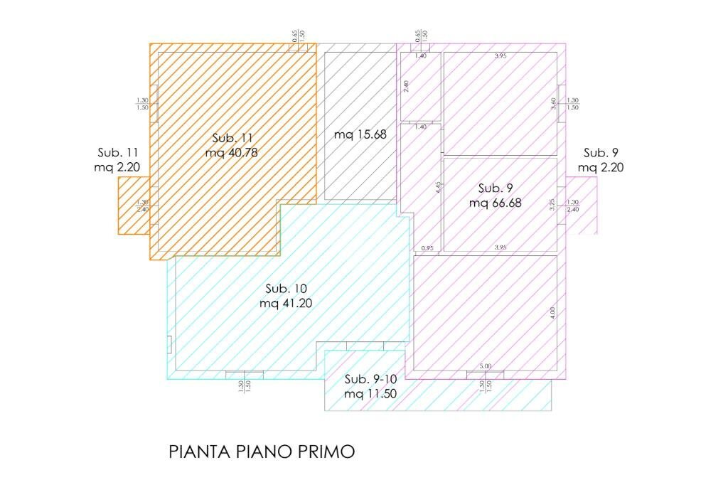 Two-room apartment Via Bacco, Cervia - floor plans 1