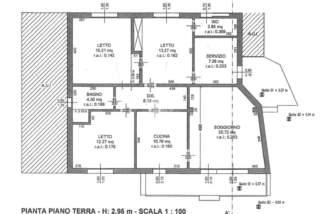 Apartment Via Aspromonte, Cervia - floor plans 1