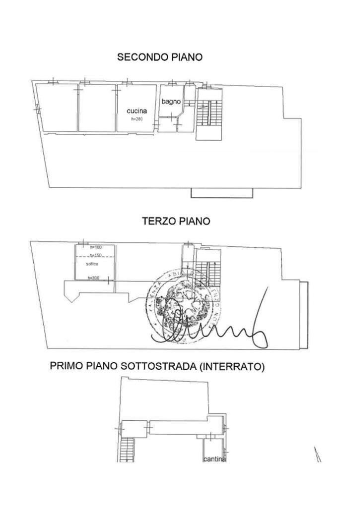 Two-room apartment Str. Nazionale Ovest, Collecchio - floor plans 1