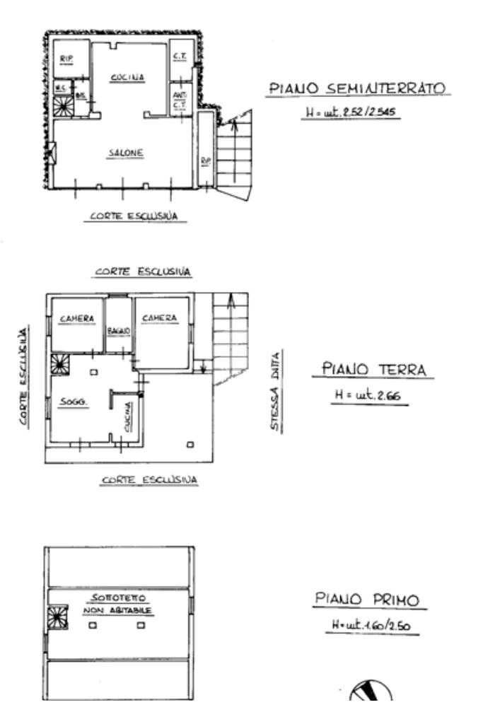 Villa Via Mesteo, Montafia - floor plans 1