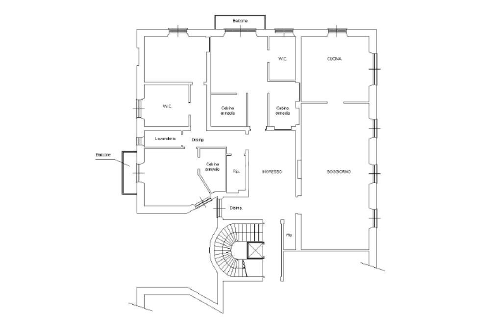 Appartamento appartamento Corso Firenze, Genova (zona Castelletto) - planimetria 1
