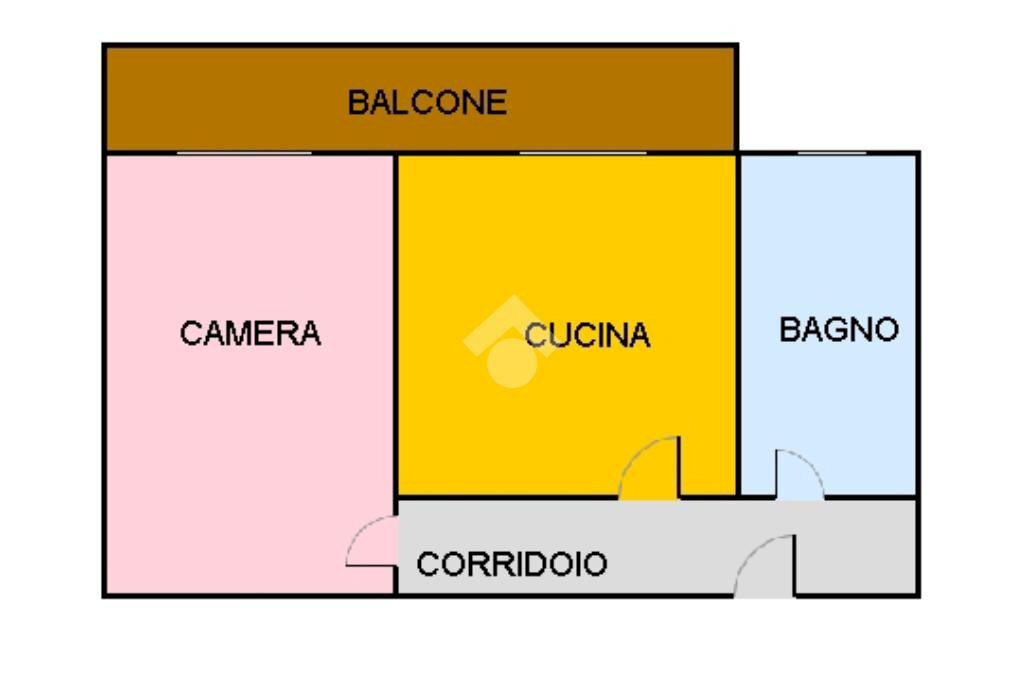 Bilocale Via Angelo Inganni, Milano (zona Lorenteggio) - planimetria 1