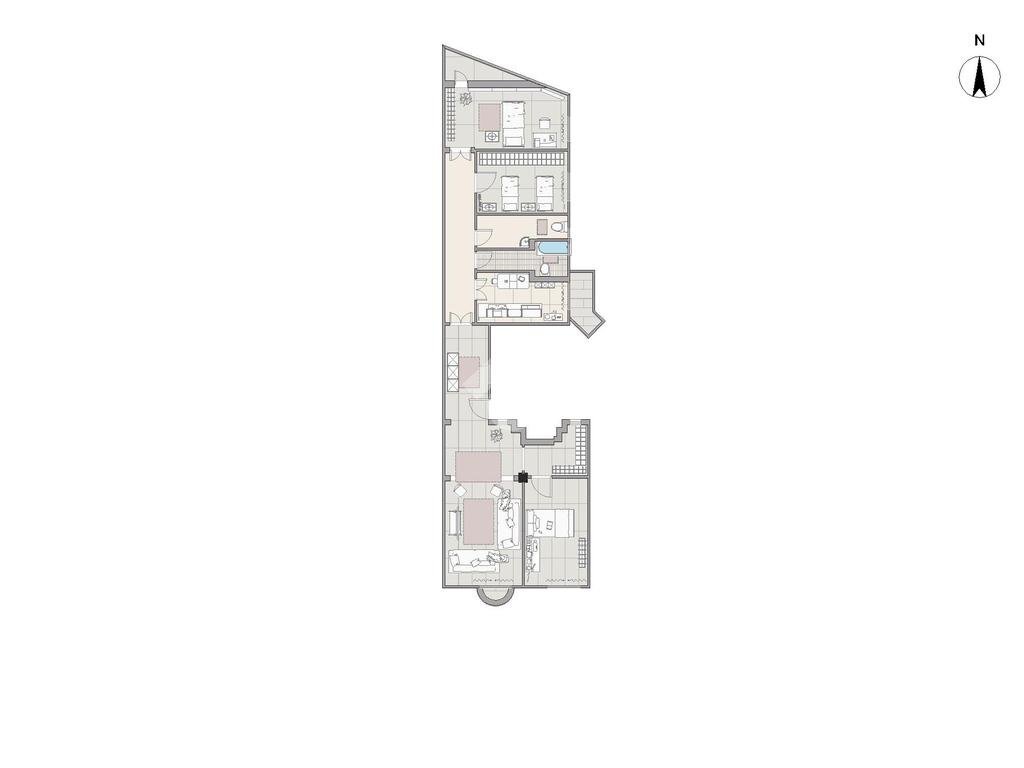 Trilocale Via Del caravaggio, Milano - planimetria 1