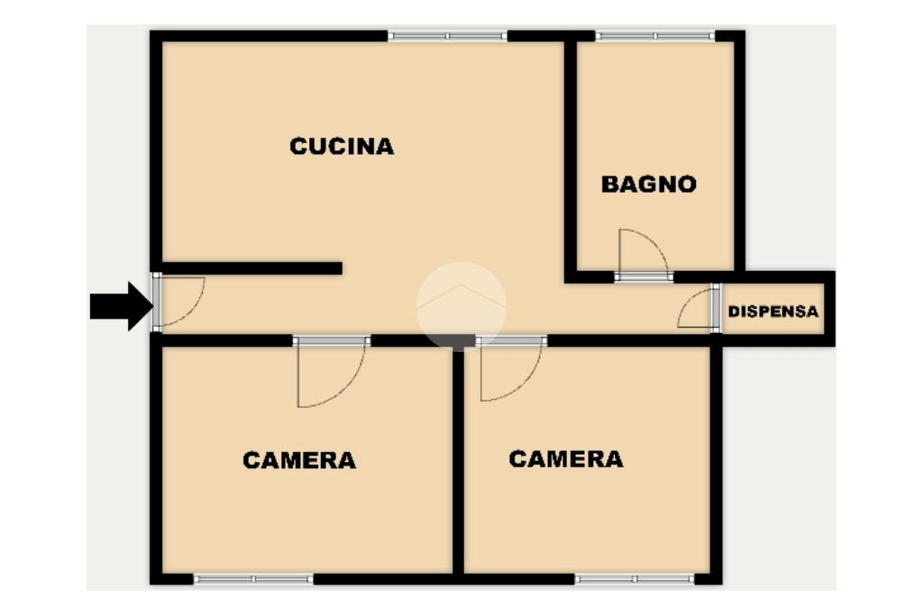 Three-room apartment Via Germano Jori, Genova (neighborhood Certosa) - floor plans 1