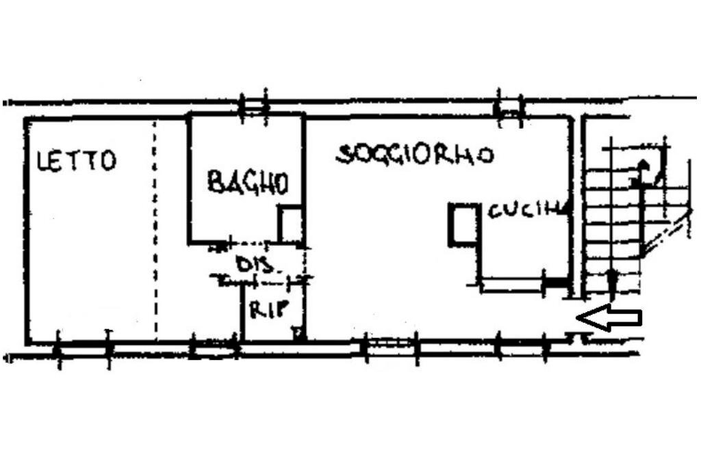 Two-room apartment Bologna, Bologna (neighborhood Funivia) - floor plans 1