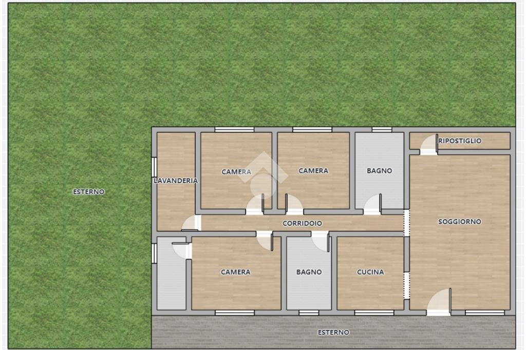 Semi-detached house Via Argine Destro Montone, Ravenna - floor plans 1