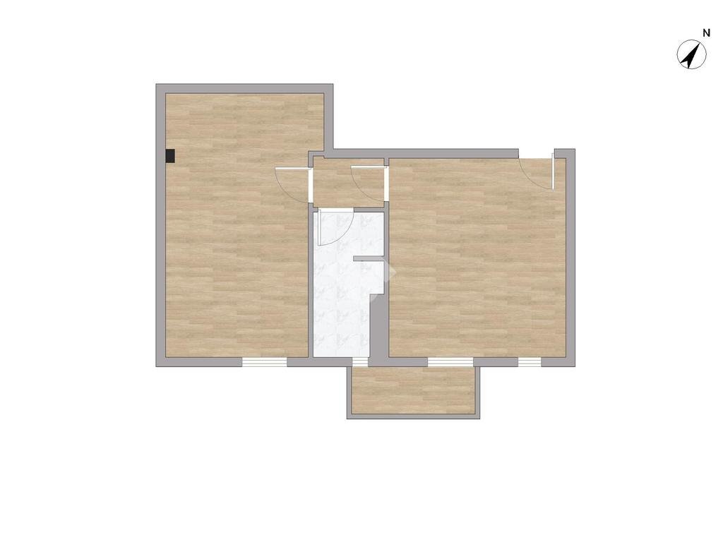 Two-room apartment Via Giuseppe Dezza, Melegnano - floor plans 1