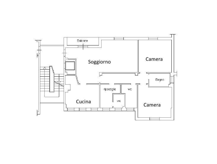 Foto 34 - Appartamento Via Angiolo Cabrini
 
9, Roma - planimetria 1