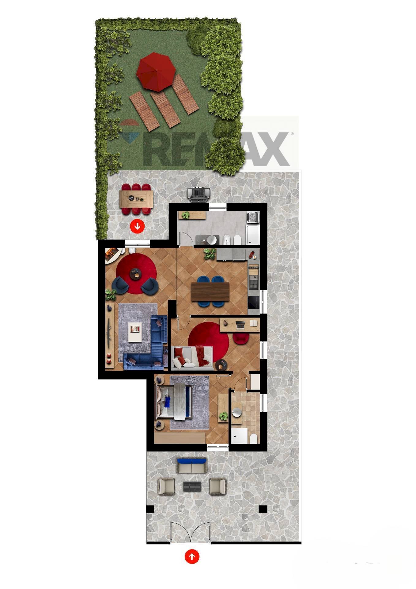 Pianta 2D - Three-room apartment via Tarquinio Prisco
 
26, Guidonia Montecelio - floor plans 1