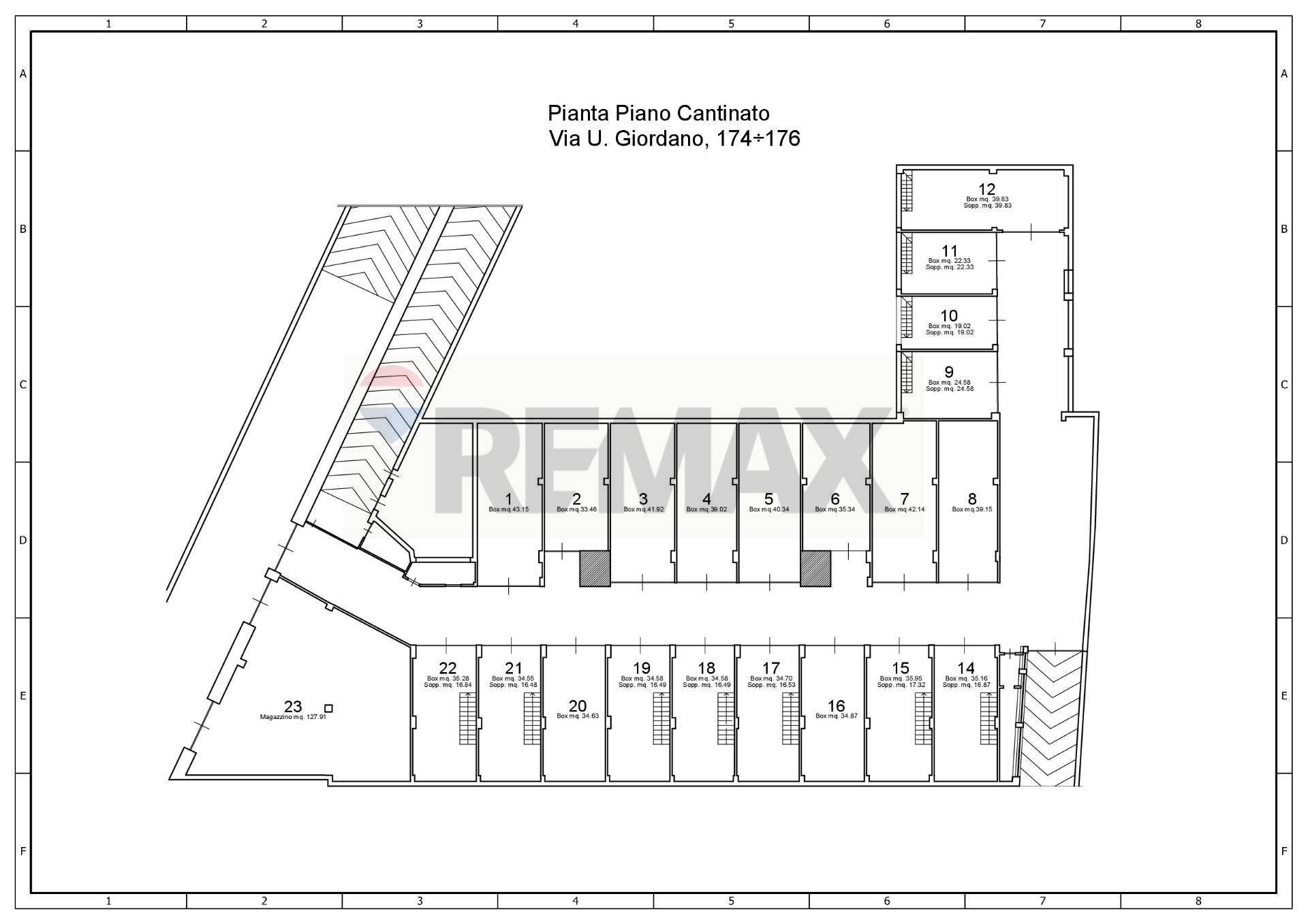 Pianta 2D - Box Palermo - floor plans 1