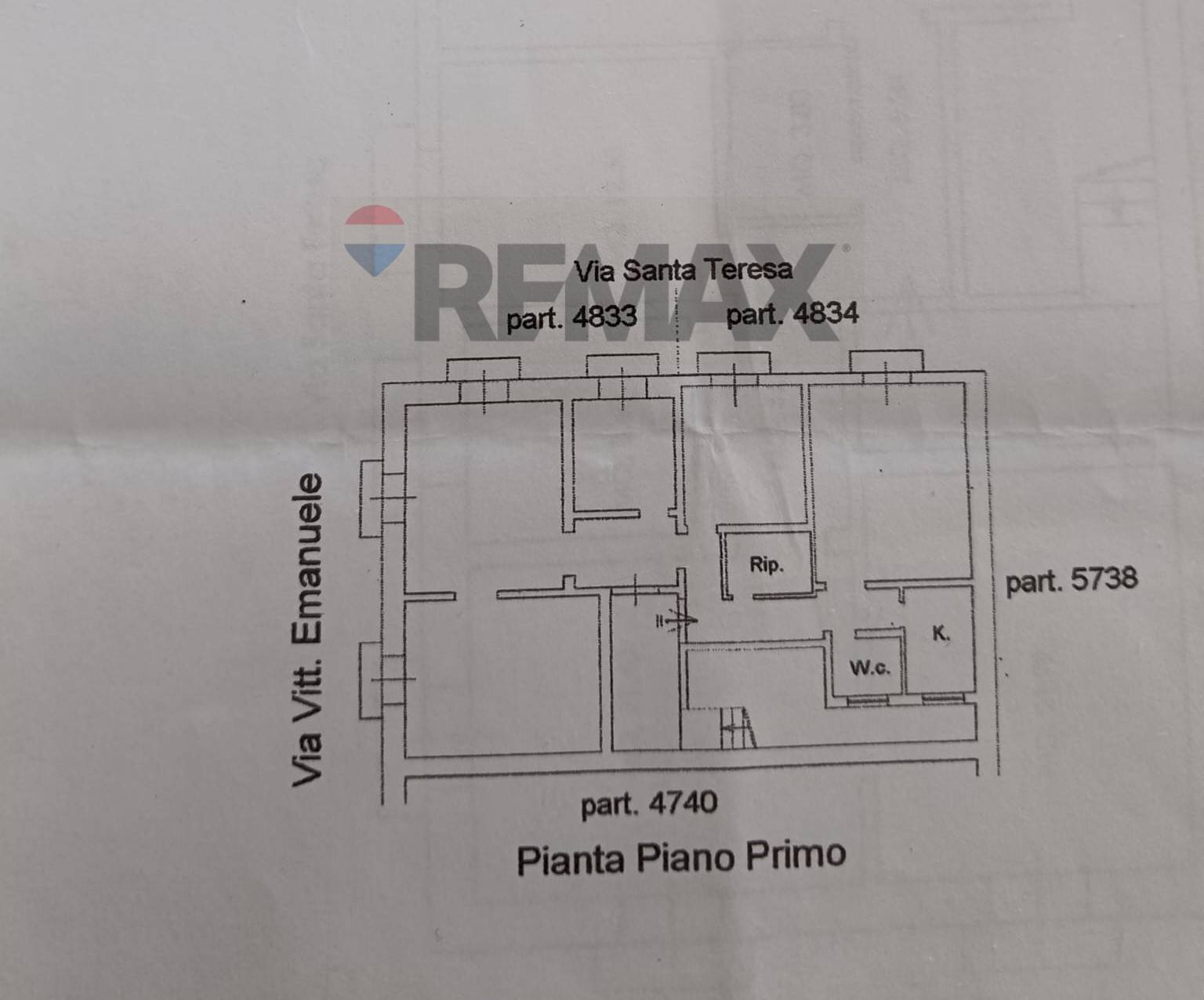 Pianta 2D - Appartamento Via Santa Teresa
 
6, Paterno - planimetria 1