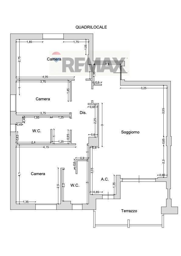 Pianta 2D - Apartment san sisto, Perugia - floor plans 1