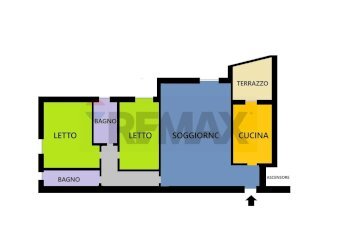 Pianta 2D - Three-room apartment Giovanni Pacini
 
81, Seregno - photo 1