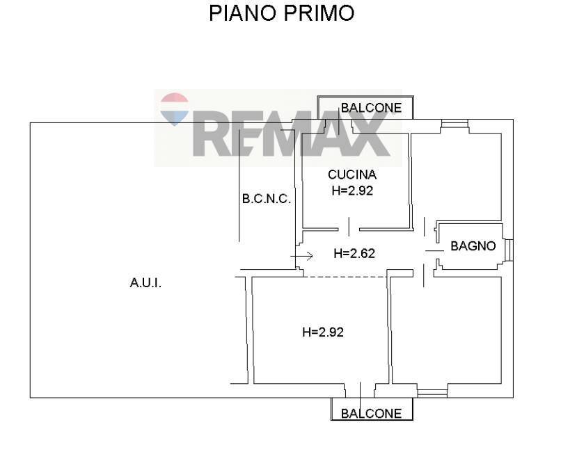 Pianta 2D - Trilocale Via Giovanni Antonio Da Pordenone
 
22, Piacenza - planimetria 1