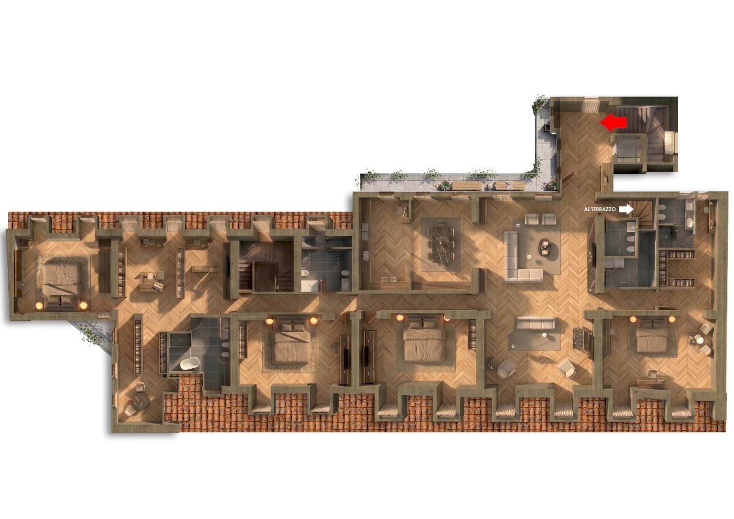Foto 6 - Attic Piazza Castello
 
29, Torino - floor plans 1