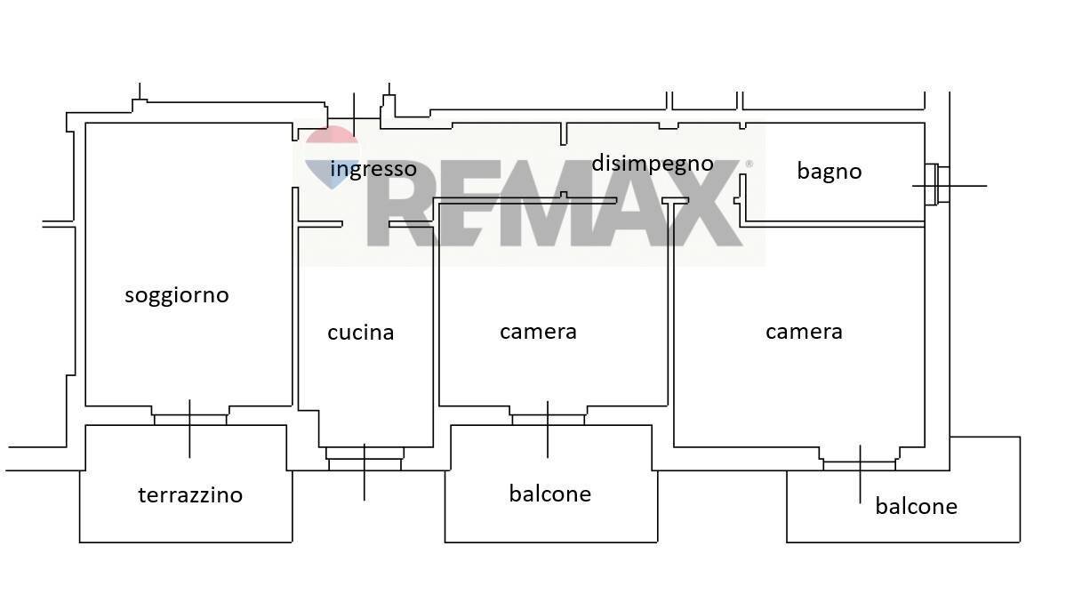 Pianta 2D - Three-room apartment Via Donizetti
 
2, Castellanza - floor plans 1