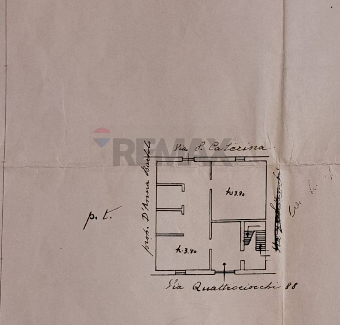 Pianta 2D - Monolocale via Quattrociocchi
 
88, Bagheria - planimetria 1