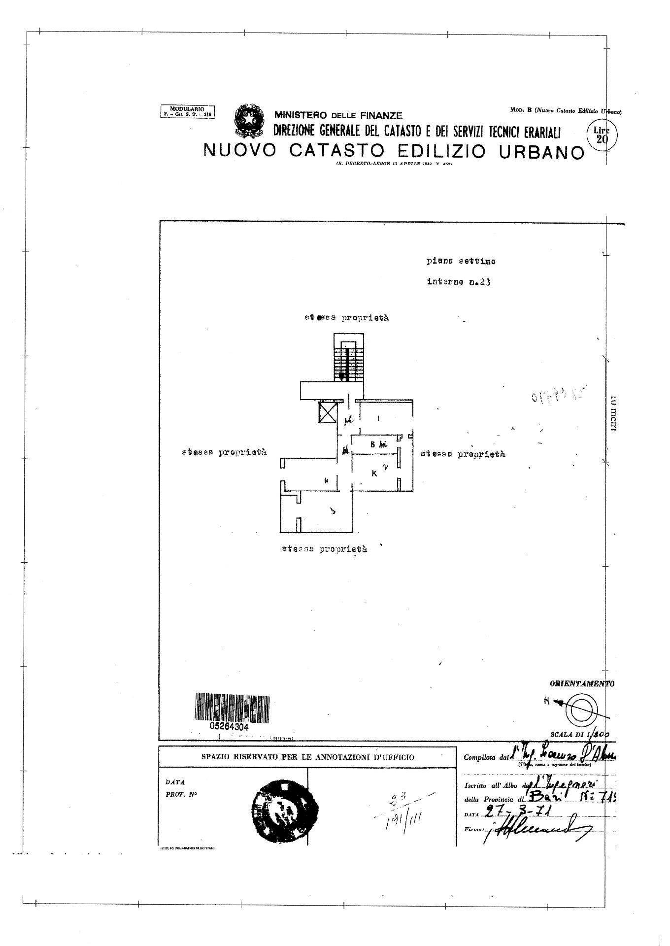 Foto 17 - Three-room apartment Via San Francesco di Assisi
 
8, Modugno - floor plans 1