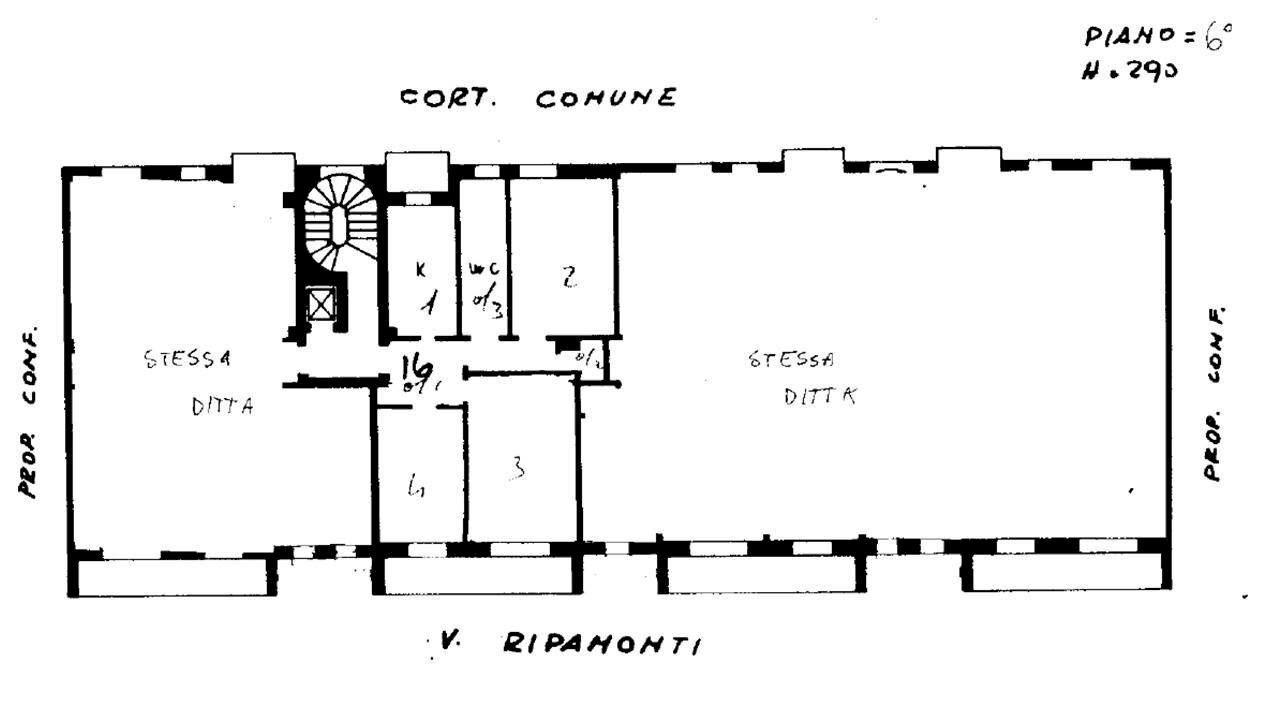 Foto 45 - Three-room apartment Via Giuseppe Ripamonti
 
195, Milano - floor plans 1